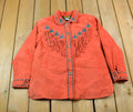 Vintage 80's Bob Mackie Western Button Up Suede Shirt