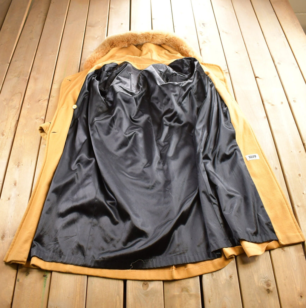 Vintage 1980s Shiff Wool Button Up Long Jacket Made In Canada