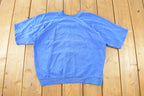 Vintage 1980s Blank Boxy Short Sleeve Crewneck Sweatshirt Men's XS