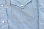 Vintage 1980s Ely Plains Chambray Button Up Shirt Men's XL /