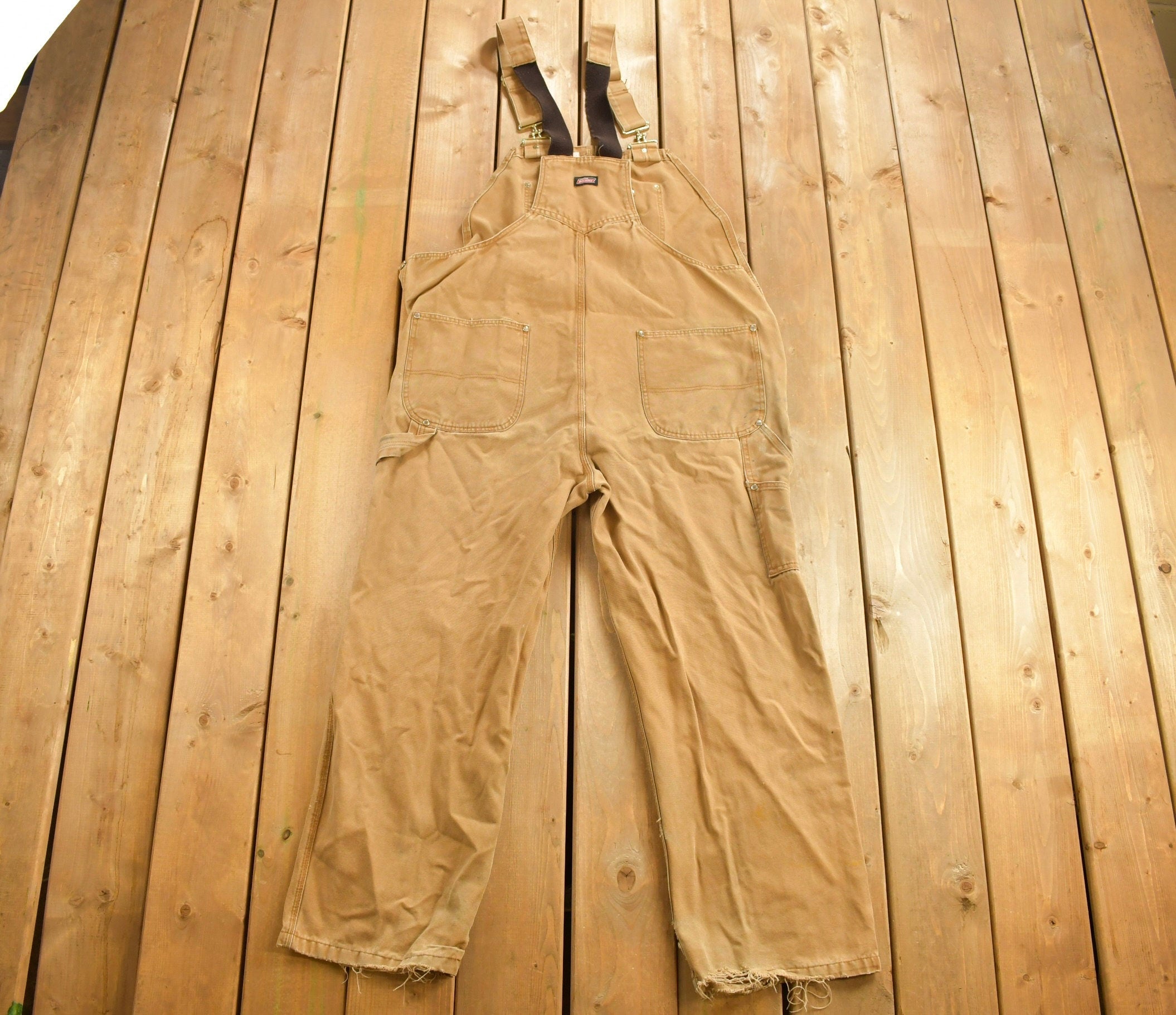 Vintage 1990s Dickies Canvas Overalls size 44 x 29  Vintage Overalls  Streetwear  Vintage Workwear  Dickies