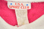 1990 Vintage Floral Neon Sunflower Pink Double Collar Crewneck