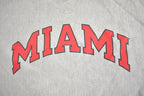 Vintage 1990s University Of Miami Champion Reverse Weave Crewneck
