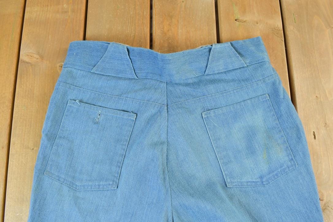 Vintage 1960s Blue Bell Bottom Pants  Made in USA  American Vintage  Workwear  Streetwear  Vintage Pants
