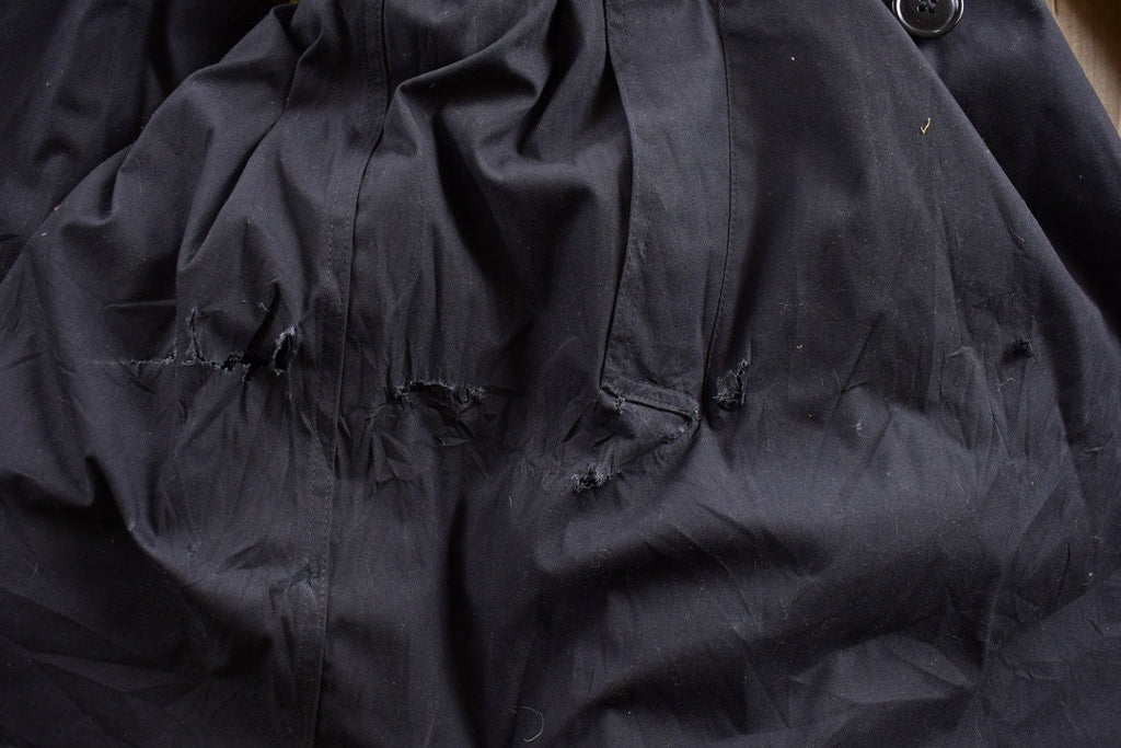 Vintage 2001 Military Black All Weather Trench Coat