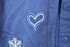 Vintage 1990s Snow Angel Full Button Down Cute Crewneck Sweater