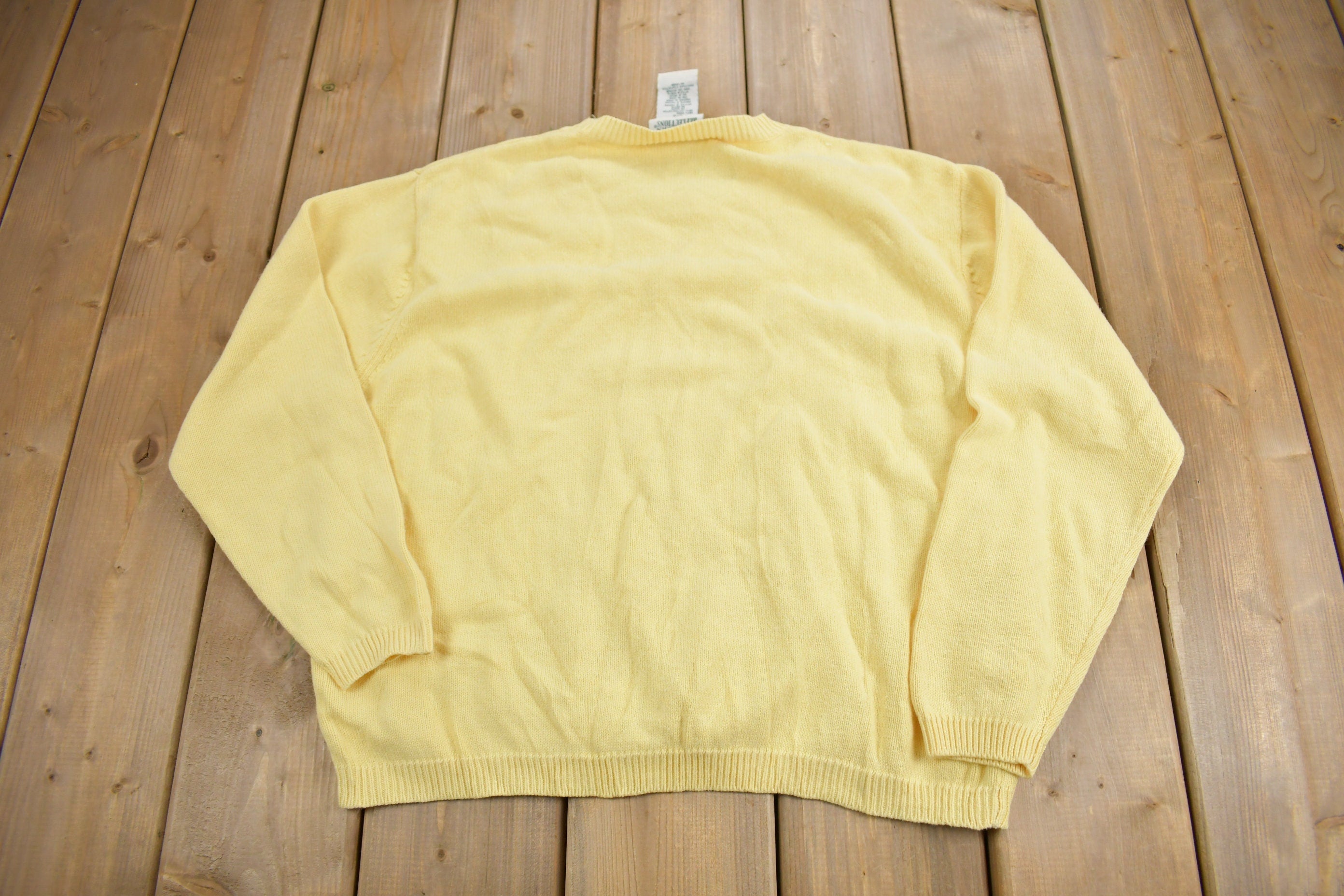 Vintage 1990s Northern Reflections Floral Theme Knit Crewneck Sweater
