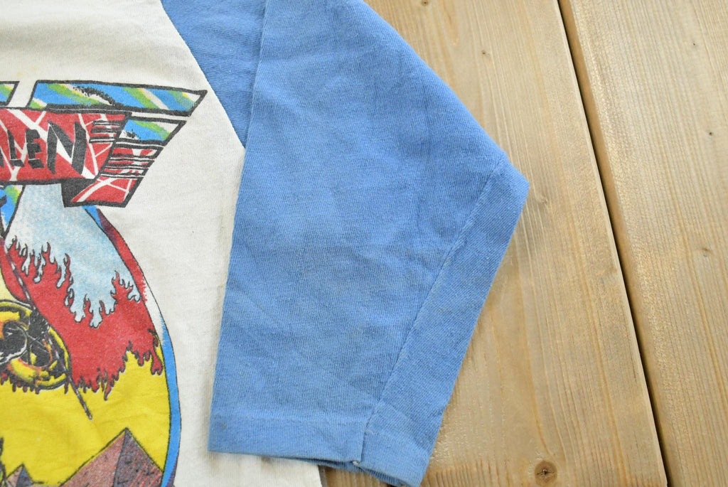 Vintage 1980 Van Halen Women and Children First Pyramids North American Tour Band Raglan T-Shirt Mens XS