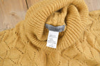 Vintage 1990s Elsamanda Women's Knit Turtleneck Sweater
