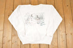 Vintage 1990s Northern Reflections Cute Loons Crewneck Sweatshirt Women's XL