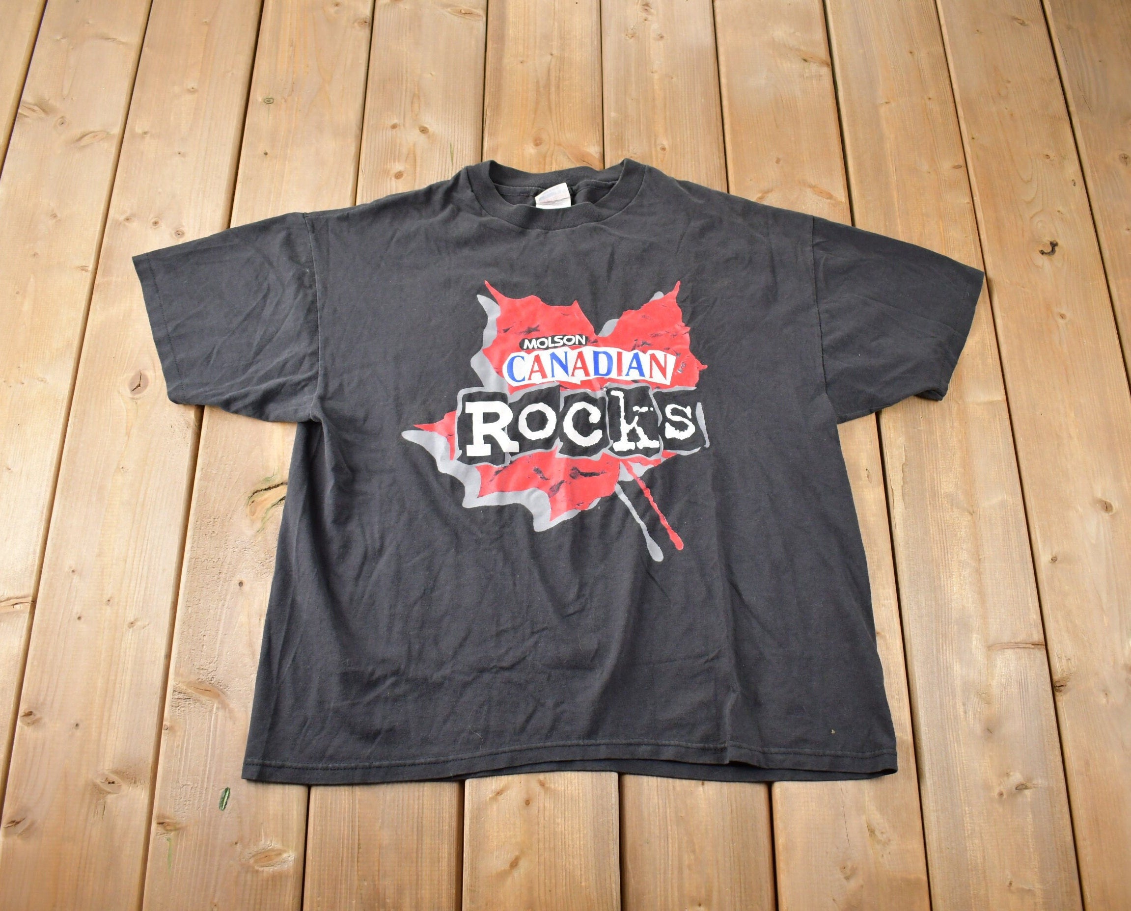 Vintage 1990s Molson Canadian Mississauga Souvenir T Shirt Made In USA Size XL