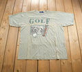 Vintage 1990s Golf Americas Game Graphic T Shirt Made In USA