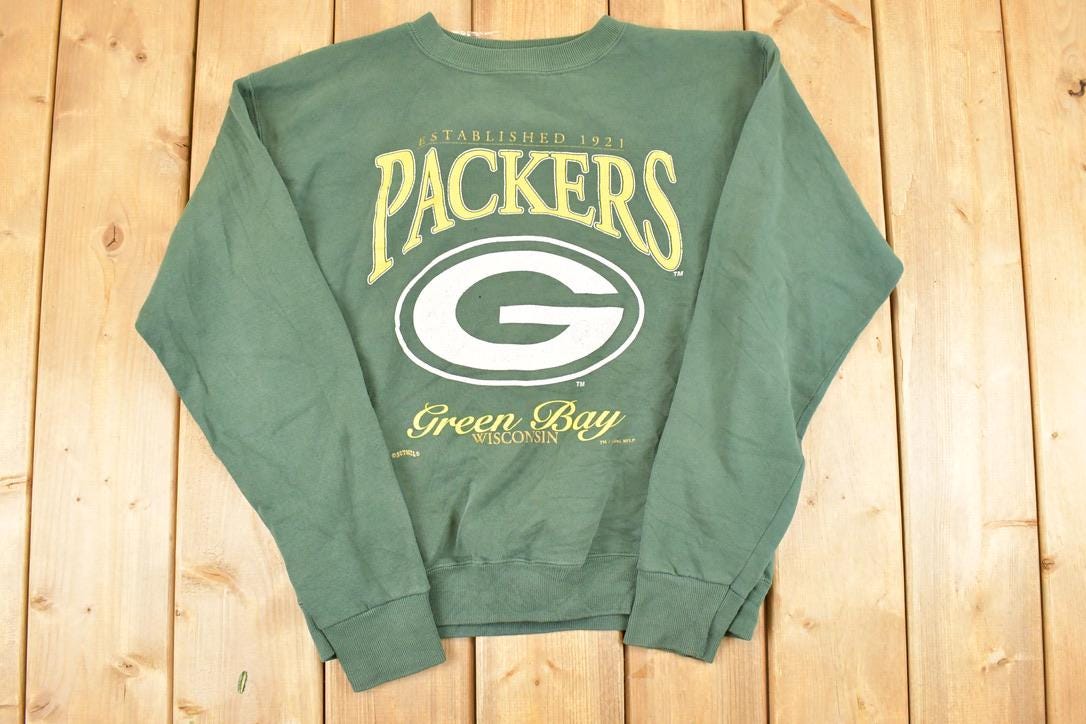 Vintage 1995 Green Bay Packers Crewneck Sweatshirt Women's L