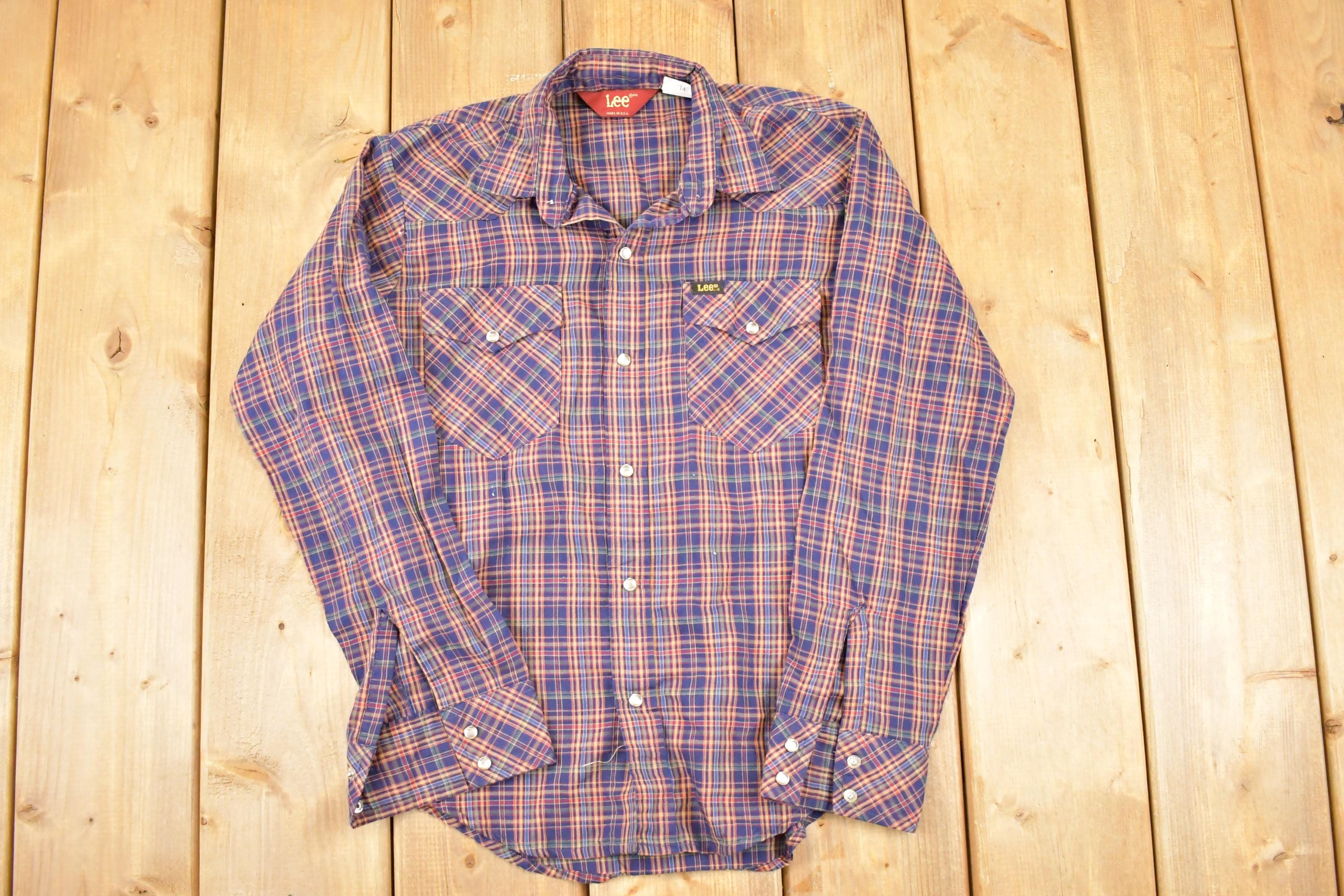 Vintage 1990s Lee Western Button Up Shirt Youth L