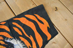 Vintage 1995 Tiger Theme All Over Print Liquid Blue Double Sided Graphic T-Shirt