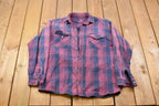 Vintage 1990s Codet Plaid Button Up Shirt