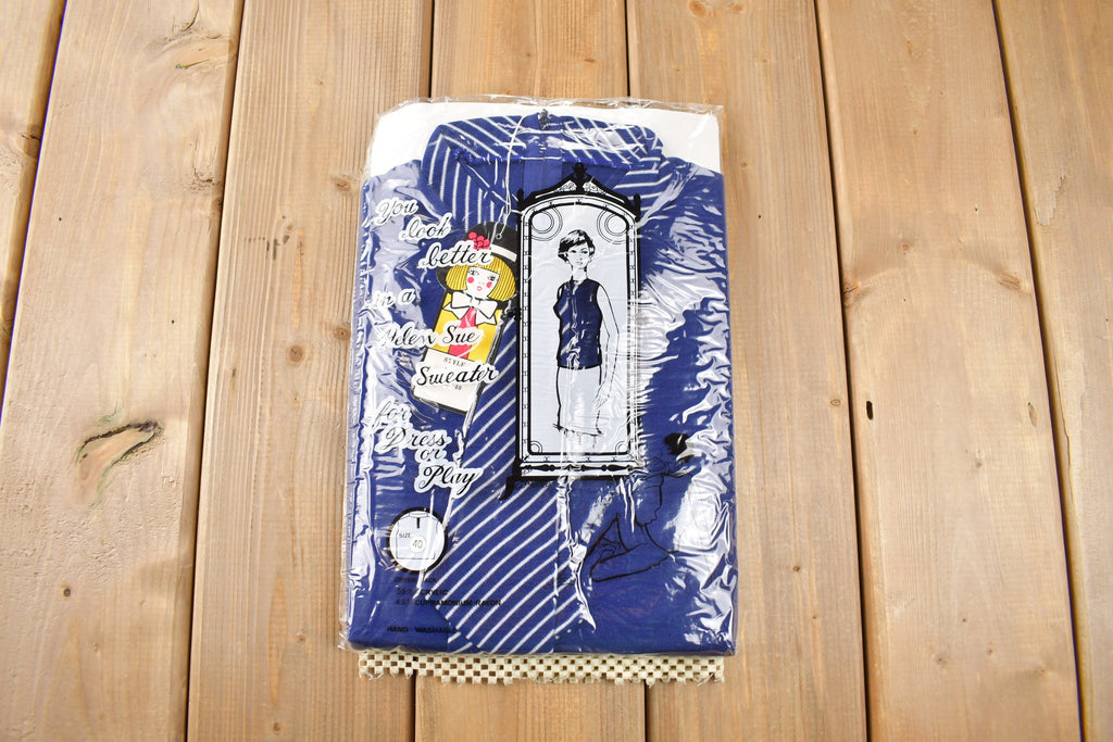 True Vintage 1960s Deadstock Helen Sue Sleeveless Blouse With Tie Made In Japan