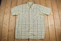 Vintage 1990s Plaid Short Sleeve Button Up Shirt