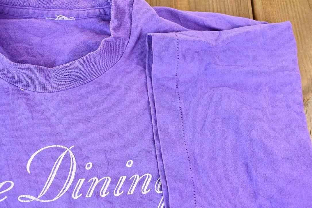 Vintage 1998 Vine Dining Single Stitch Picnic Graphic T-Shirt