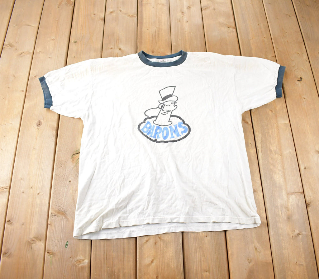 Vintage 1990s Barons Single Stitch Graphic T Shirt Made In USA Size XL