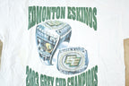 Vintage 2003 Edmonton Eskimos Grey Cup Champions Souvenir T-Shirt Mens M