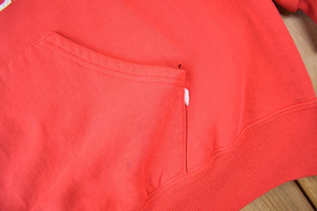 Vintage 1990s Canfield Athletics Russell Athletics Graphic Hoodie Made In USA XL