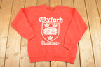 Vintage 1980s Oxford University Crewneck Sweatshirt Men's L