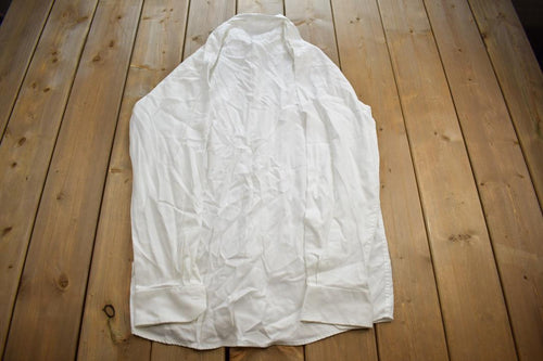 Vintage 1990s J.P Tilford For Harry Rosen Solid Formal Button Up Tailored In Canada