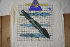 Vintage 1990s Sea Quest DSV Single Stitch TV Promo Graphic T Shirt Size L *Stains*