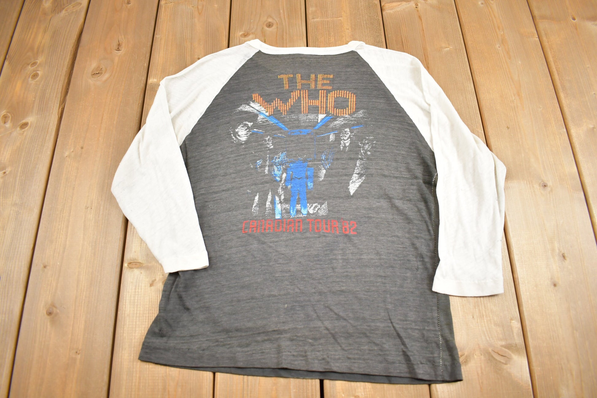 Vintage 1982 The Who Canadian Tour Band T-shirt / Band Tee / Single Stitch / Made in USA / Music Promo / Premium Vintage