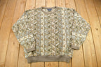 Vintage 1980s Northern Isles Abstract Knitted Sweater /