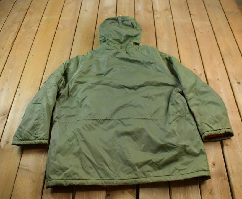 Vintage 1970s Sears Fur Hood Winter Parka Jacket