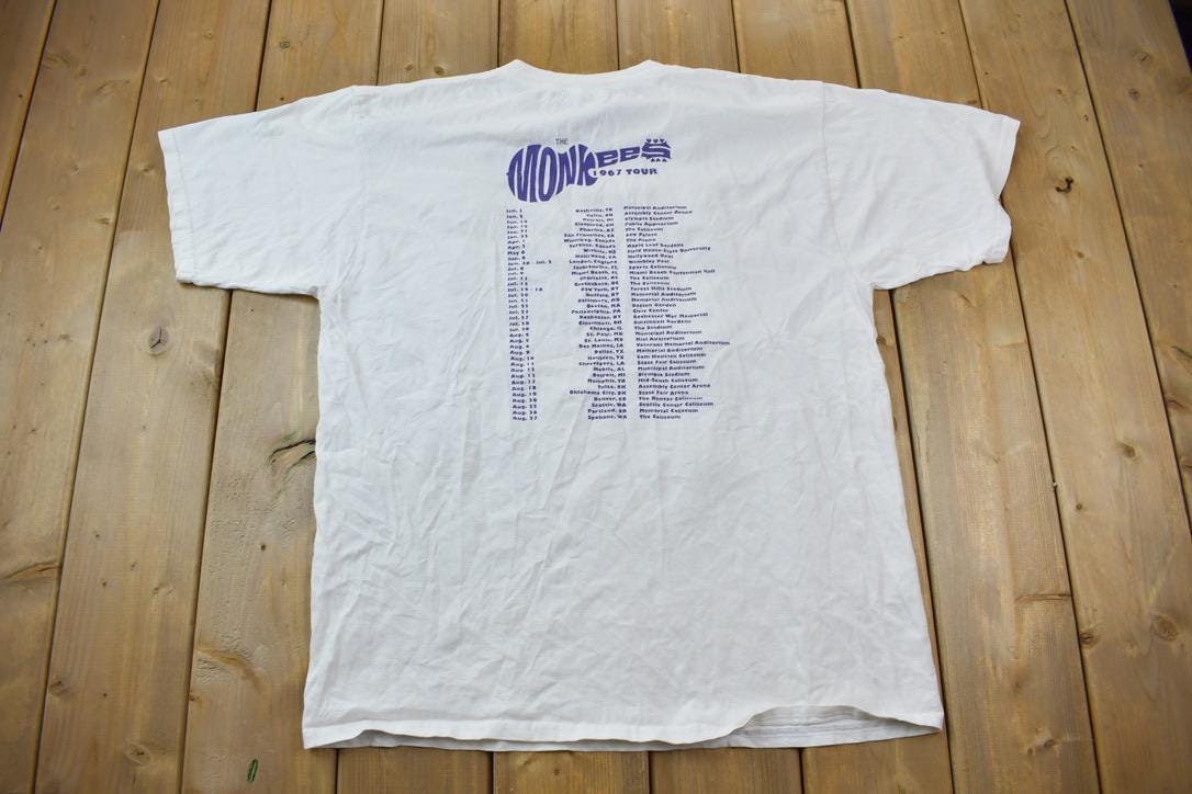 Vintage 1995 The Monkees 1967 TourGraphic Band Tee