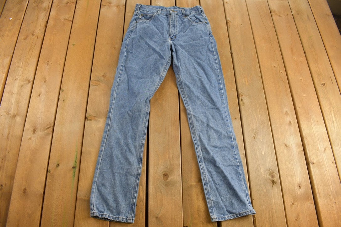 Vintage 1990s Carhartt Medium Wash Denim Jeans Size 30 x 33