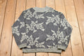 Vintage Knitted Across America Silver Floral Sweater