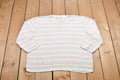 Vintage Rainbow Striped Knitted Sweater