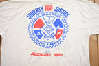 Vintage 1989s Journey For Justice Graphic T-Shirt