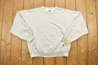 Vintage 1990s Russell Athletics Blank Grey Crewneck Sweatshirt