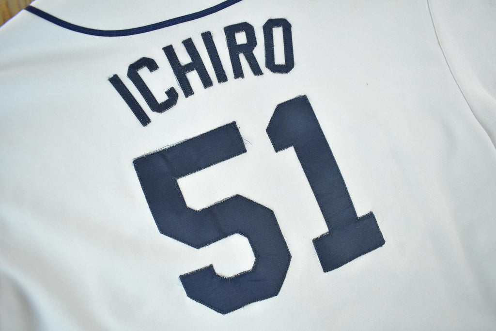Vintage 2000s Ichiro Suzuki Seattle Mariners MLB Majestic Baseball Jersey Youth XL