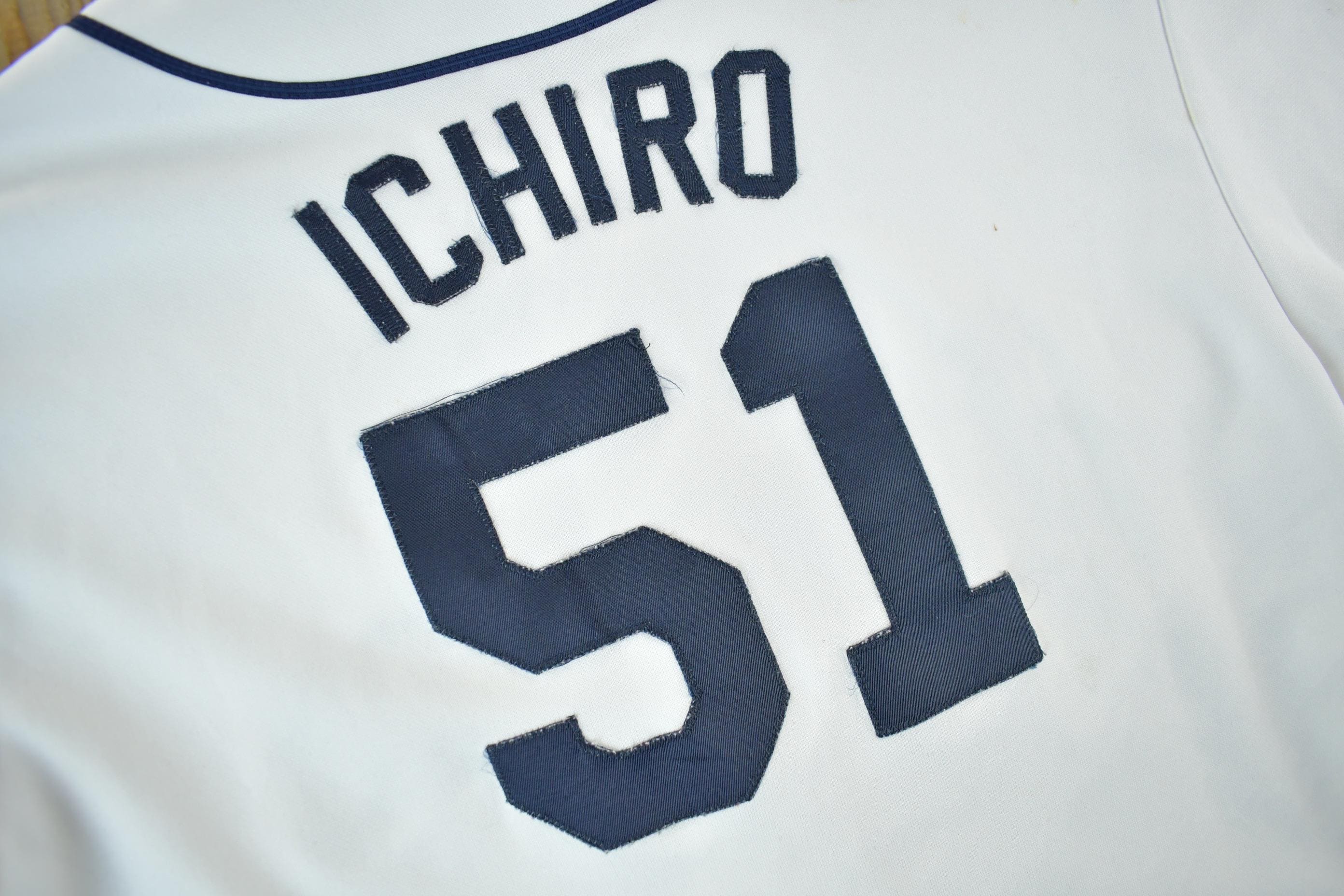 Vintage 2000s Ichiro Suzuki Seattle Mariners MLB Majestic Baseball Jersey Youth XL