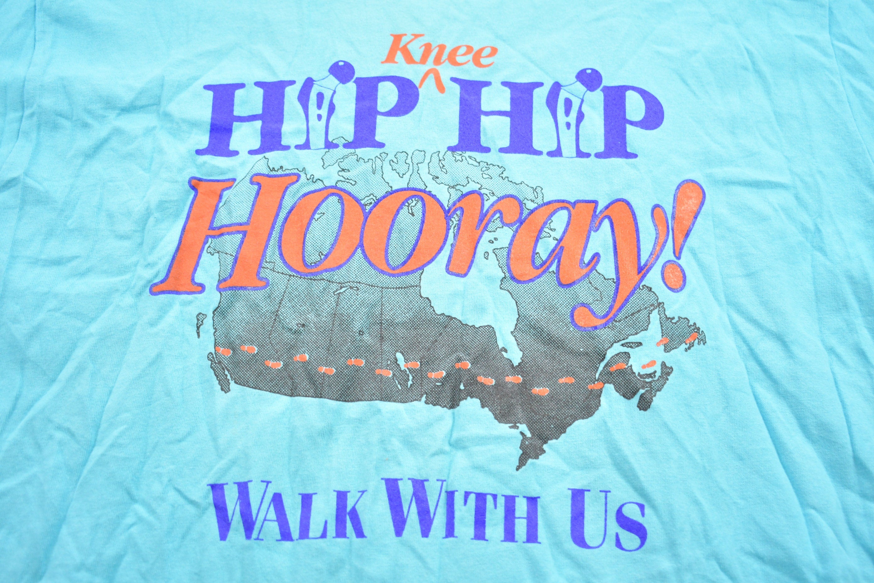 Vintage 1990s Hip Hip Hooray! Walk With Us Graphic T-Shirt