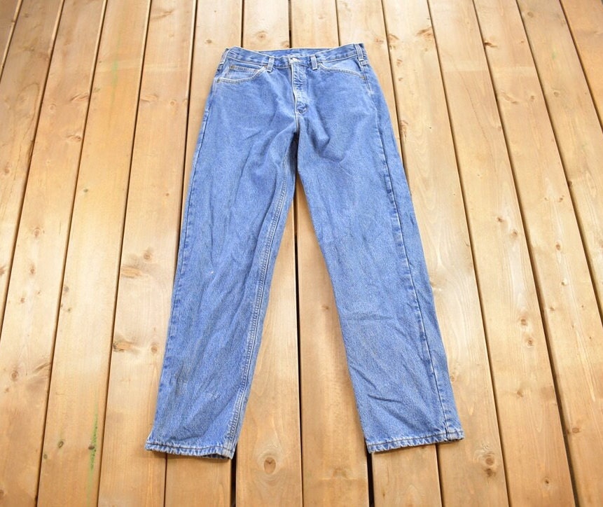 Vintage 1990s Carhartt Blanket Lined Work Pants Size 33x32