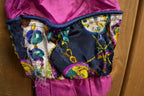Vintage 1990s Pan Asia Abstract Clock Windbreaker