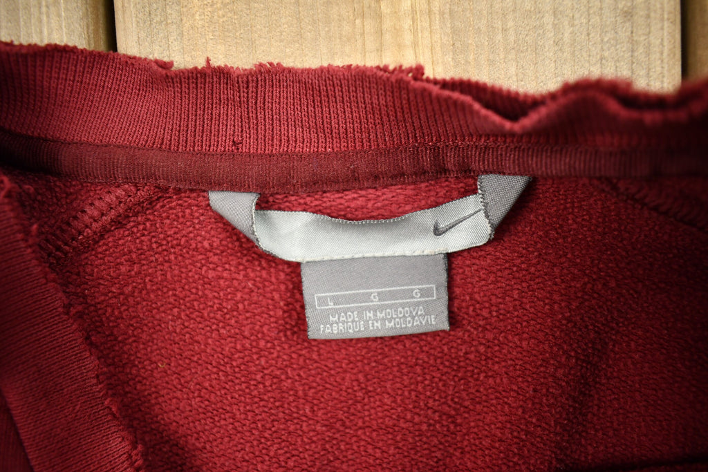 Vintage Nike Embroidered Mini Swoosh Raglan Crewneck Sweatshirt
