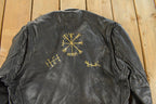 Vintage 1990s Body Equip. Leather Biker Jacket Men's Medium