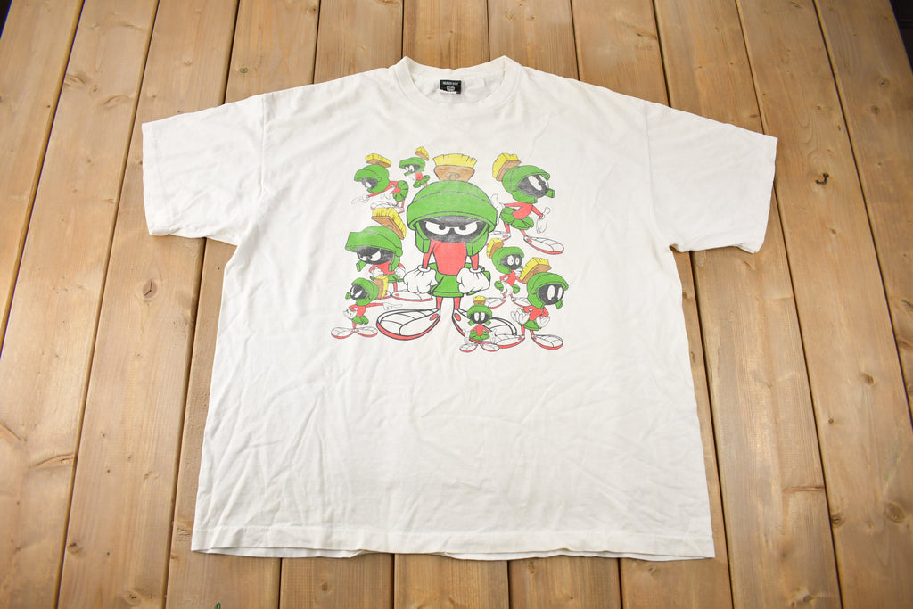 Vintage 1996 Marvin The Martian Looney Tunes Cartoon Graphic T-Shirt Made In USA