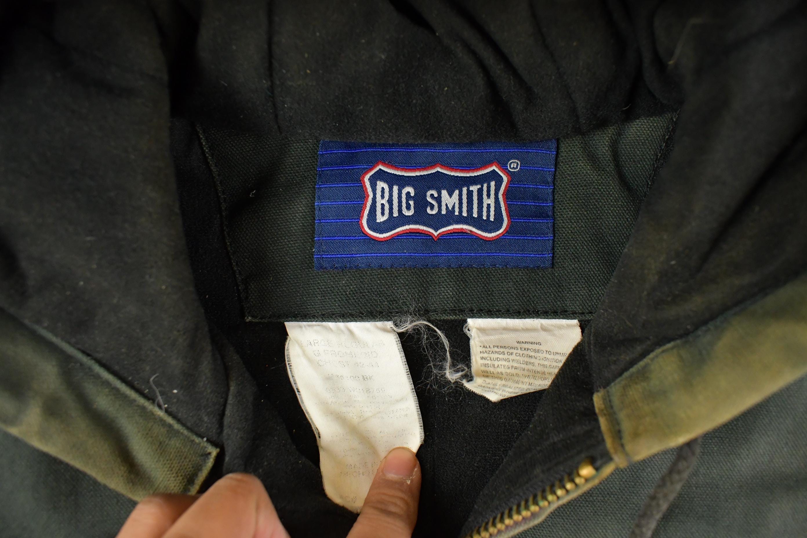 Vintage 1990s Big Smith Hooded Jacket Men's Large /