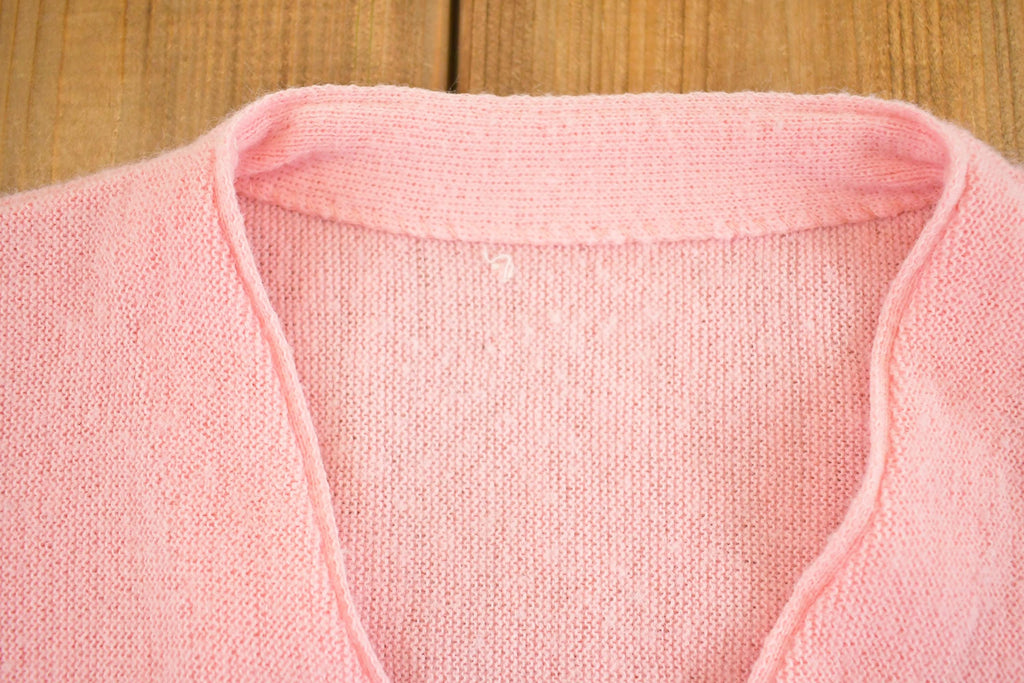 Vintage 1970s Grand Cypress Abstract Knit Cardigan Sweater Womens S