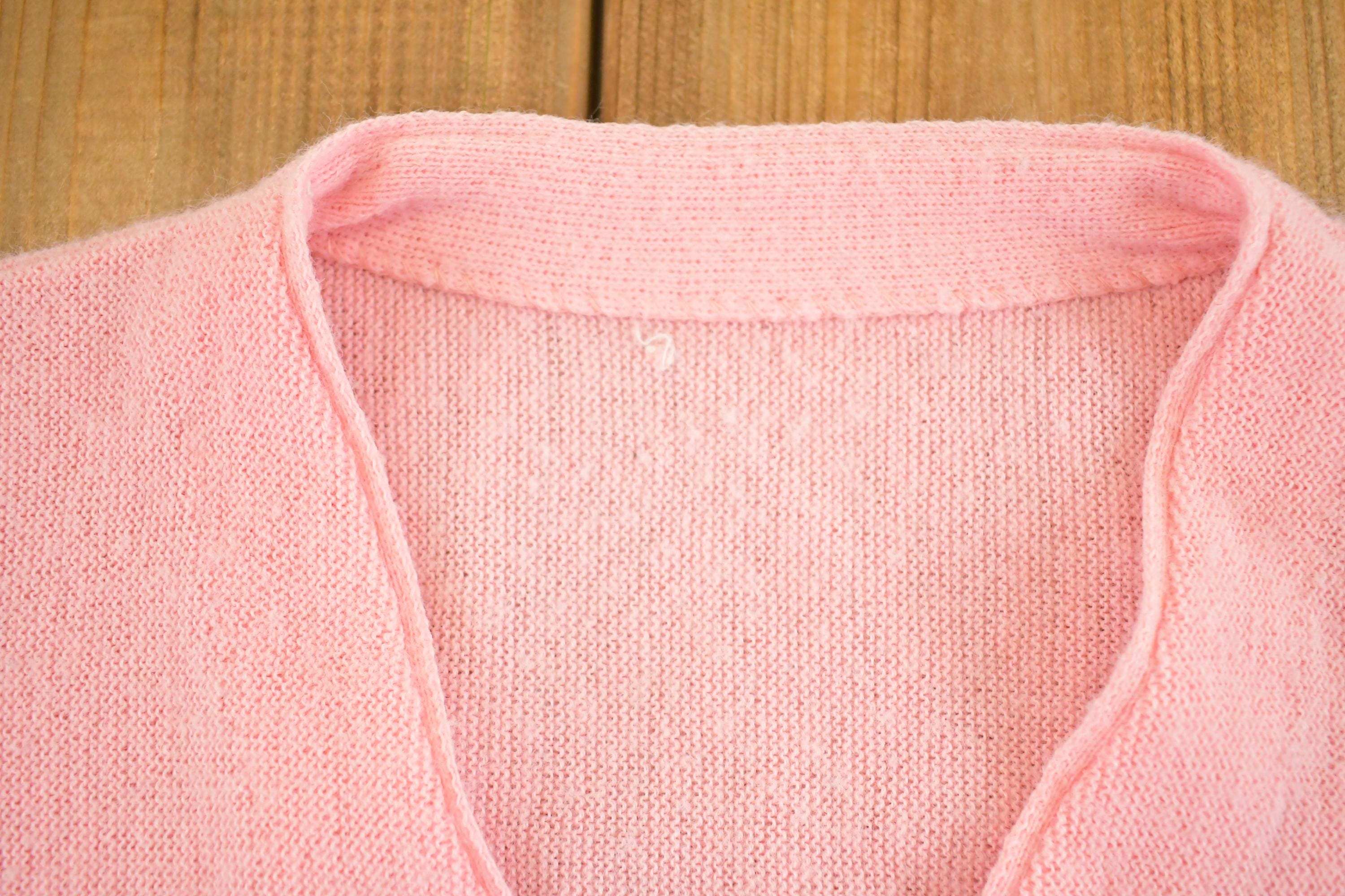 Vintage 1970s Grand Cypress Abstract Knit Cardigan Sweater Womens S