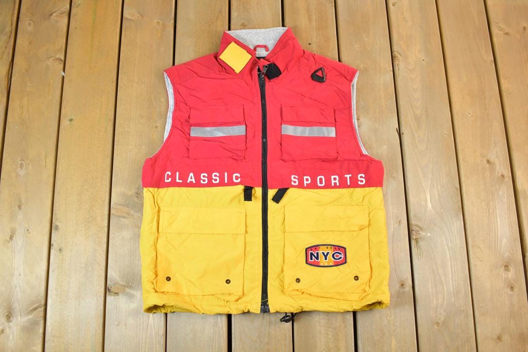 Vintage 1990s New York Classics Sports Sailing Windbreaker Jacket Vest